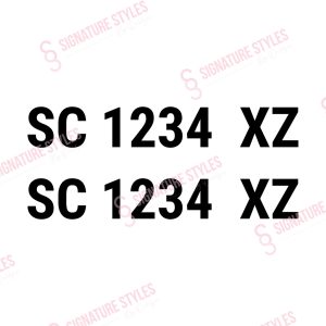 Boat Registration Decals - Roboto