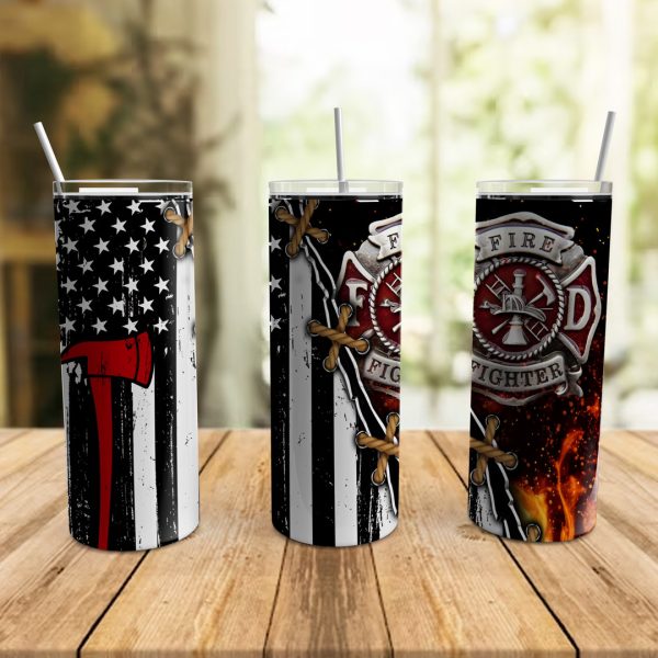 Firefighter Axe & Flag